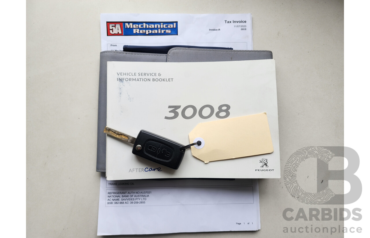 3/2014 Peugeot 3008 Allure 2.0 HDi MY12 4d Wagon Beige 2.0L