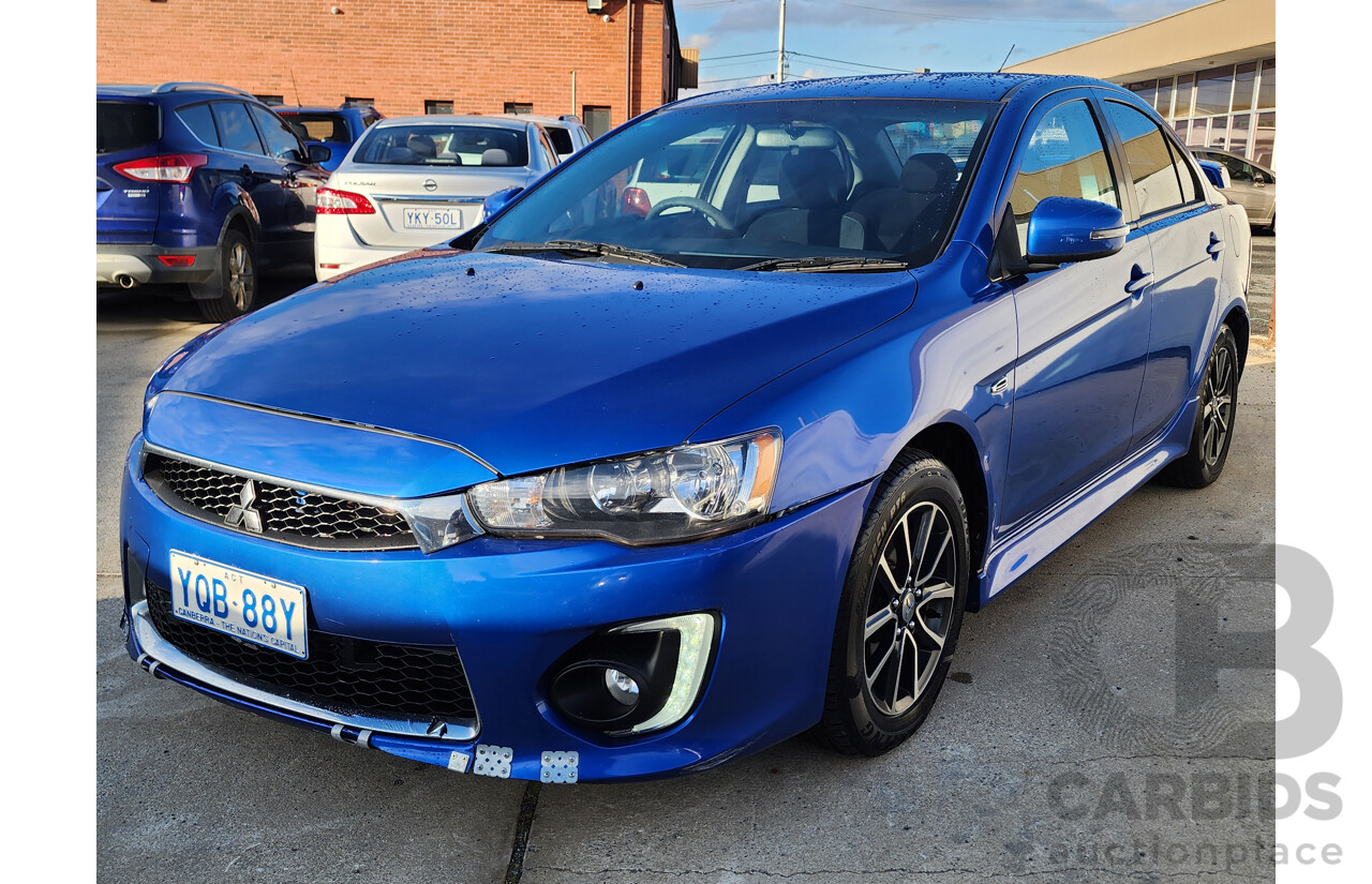 12/2015 Mitsubishi Lancer ES Sport CJ MY15 4d Sedan Blue 2.0L