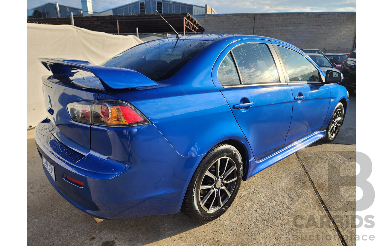 12/2015 Mitsubishi Lancer ES Sport CJ MY15 4d Sedan Blue 2.0L