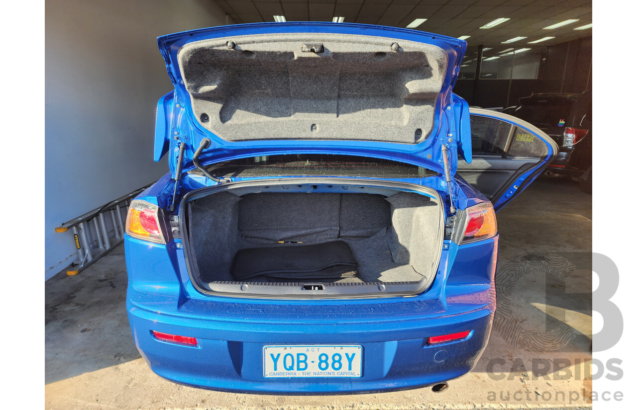12/2015 Mitsubishi Lancer ES Sport CJ MY15 4d Sedan Blue 2.0L