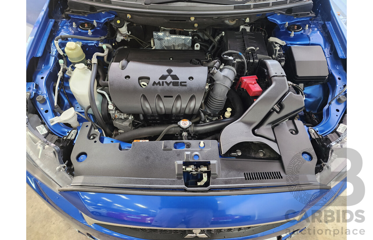 12/2015 Mitsubishi Lancer ES Sport CJ MY15 4d Sedan Blue 2.0L