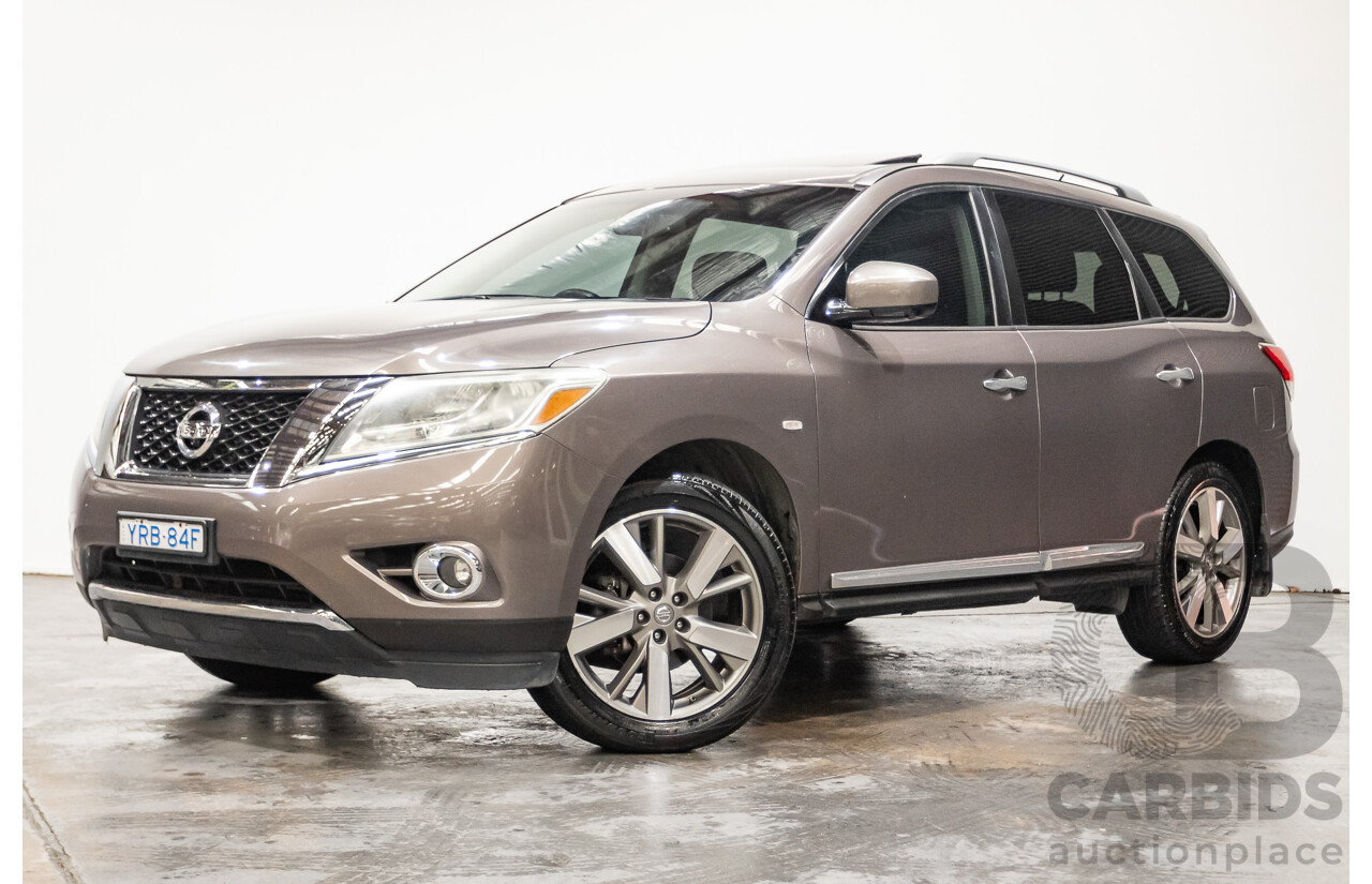 12/2014 Nissan Pathfinder Ti (4x4) R52 4d Wagon Brown 3.5L