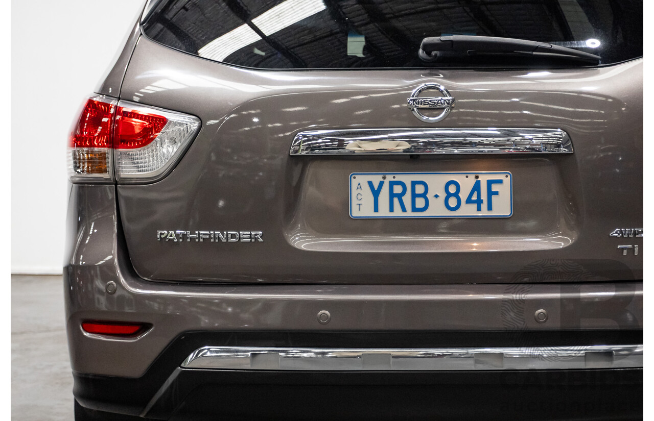12/2014 Nissan Pathfinder Ti (4x4) R52 4d Wagon Brown 3.5L
