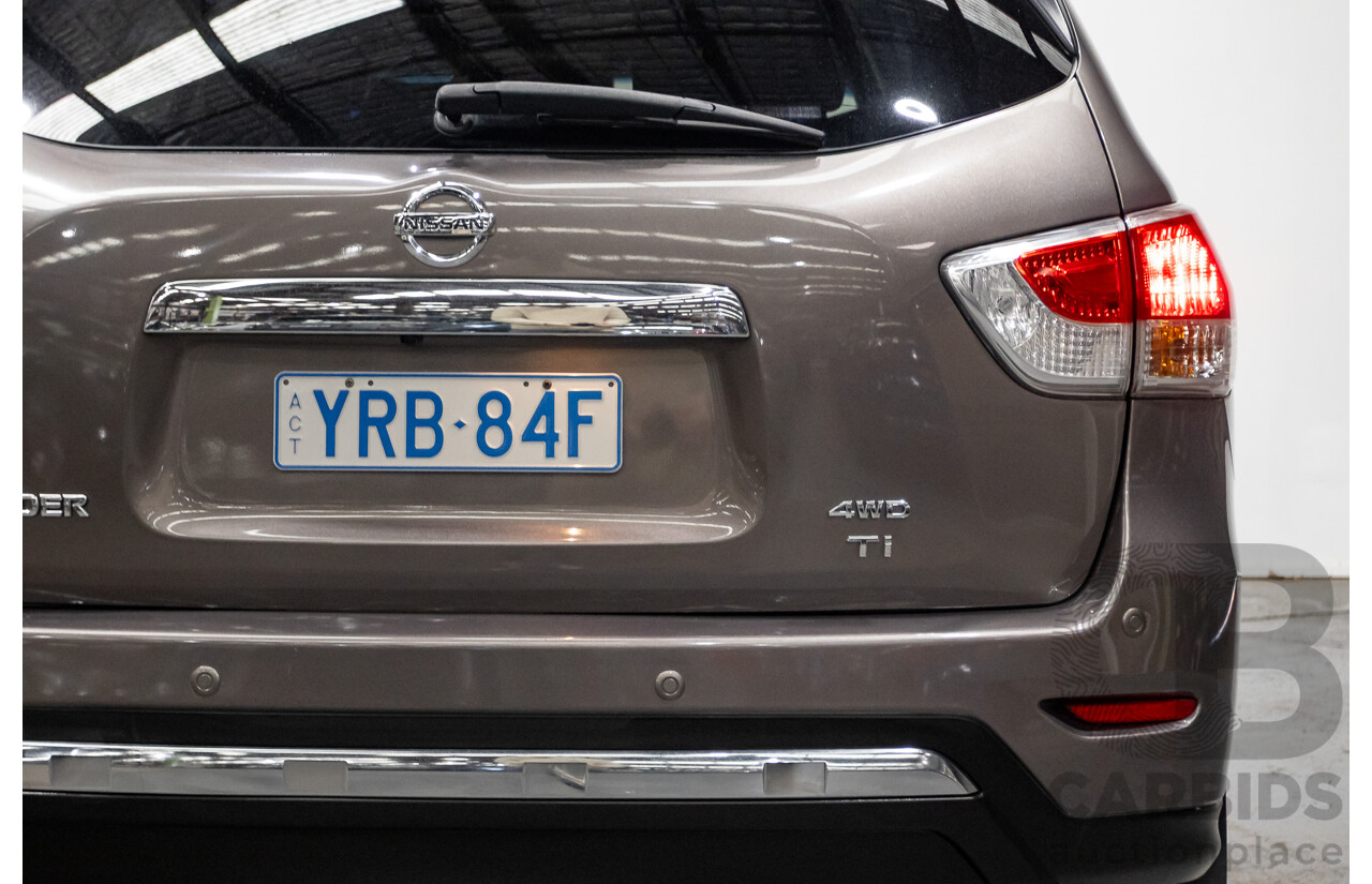 12/2014 Nissan Pathfinder Ti (4x4) R52 4d Wagon Brown 3.5L