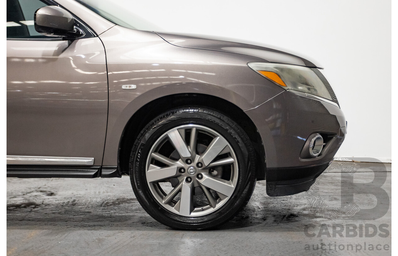 12/2014 Nissan Pathfinder Ti (4x4) R52 4d Wagon Brown 3.5L