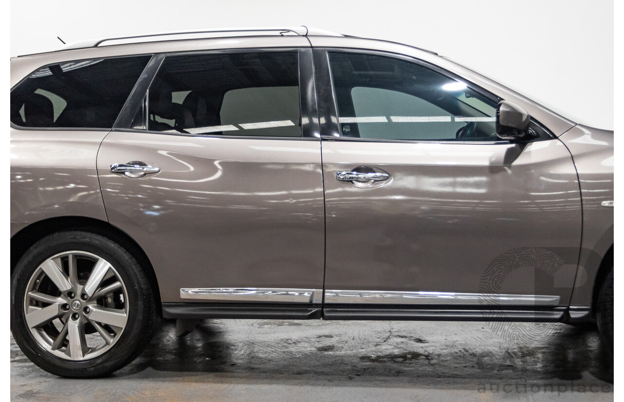 12/2014 Nissan Pathfinder Ti (4x4) R52 4d Wagon Brown 3.5L