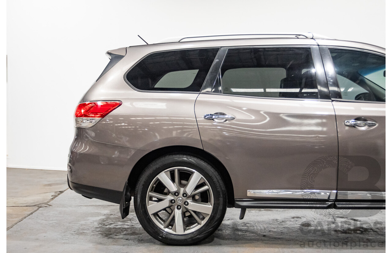 12/2014 Nissan Pathfinder Ti (4x4) R52 4d Wagon Brown 3.5L