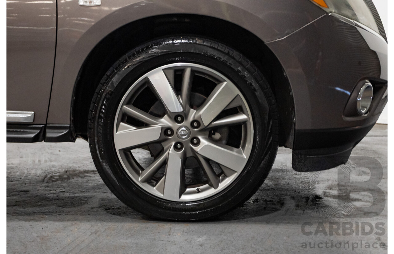12/2014 Nissan Pathfinder Ti (4x4) R52 4d Wagon Brown 3.5L
