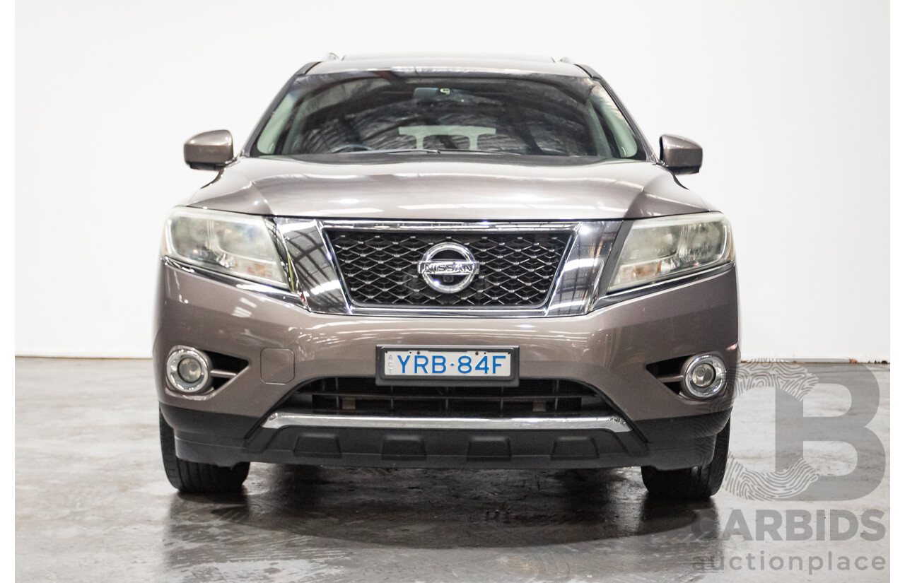 12/2014 Nissan Pathfinder Ti (4x4) R52 4d Wagon Brown 3.5L