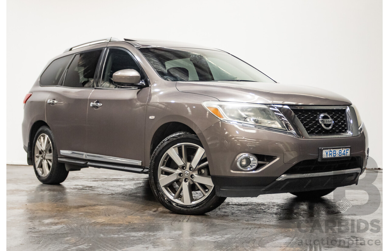 12/2014 Nissan Pathfinder Ti (4x4) R52 4d Wagon Brown 3.5L