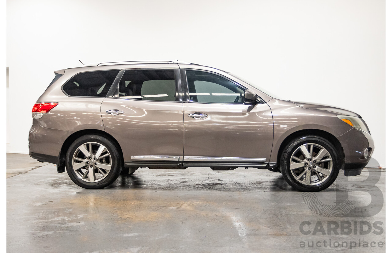 12/2014 Nissan Pathfinder Ti (4x4) R52 4d Wagon Brown 3.5L