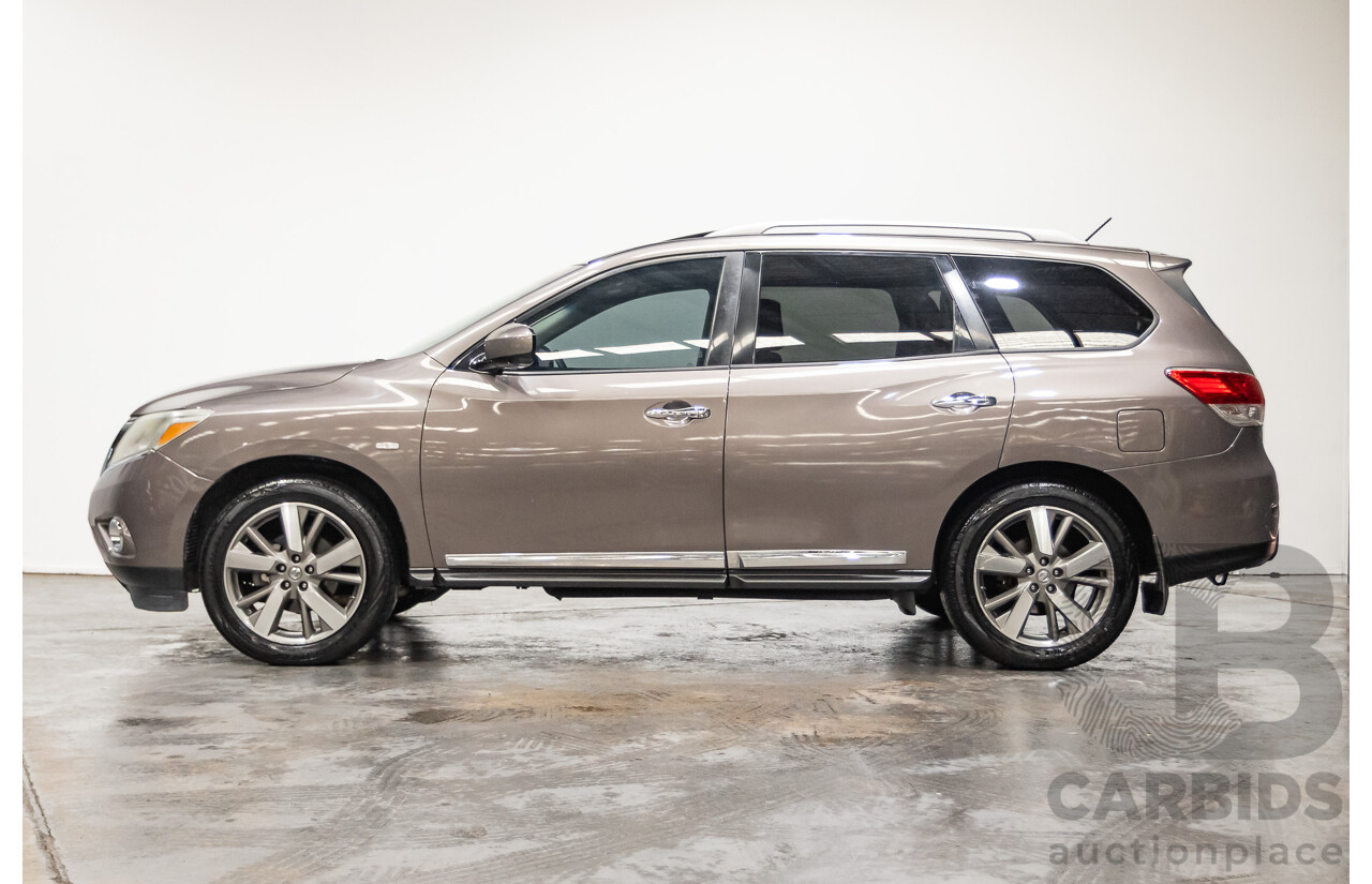 12/2014 Nissan Pathfinder Ti (4x4) R52 4d Wagon Brown 3.5L