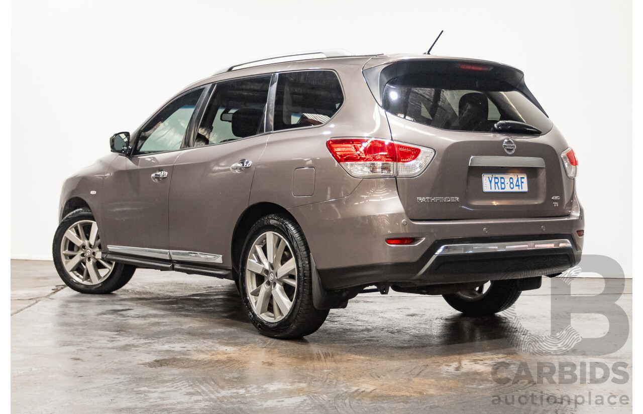 12/2014 Nissan Pathfinder Ti (4x4) R52 4d Wagon Brown 3.5L