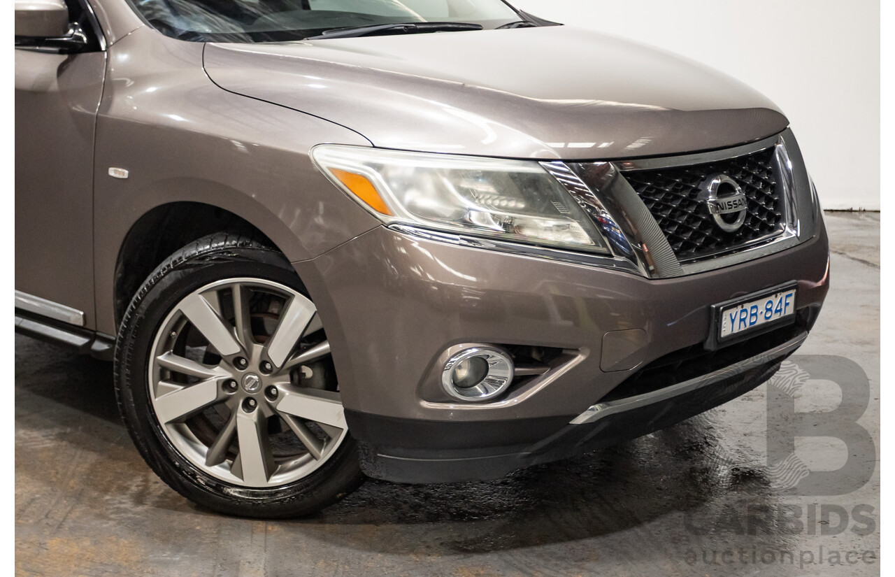 12/2014 Nissan Pathfinder Ti (4x4) R52 4d Wagon Brown 3.5L