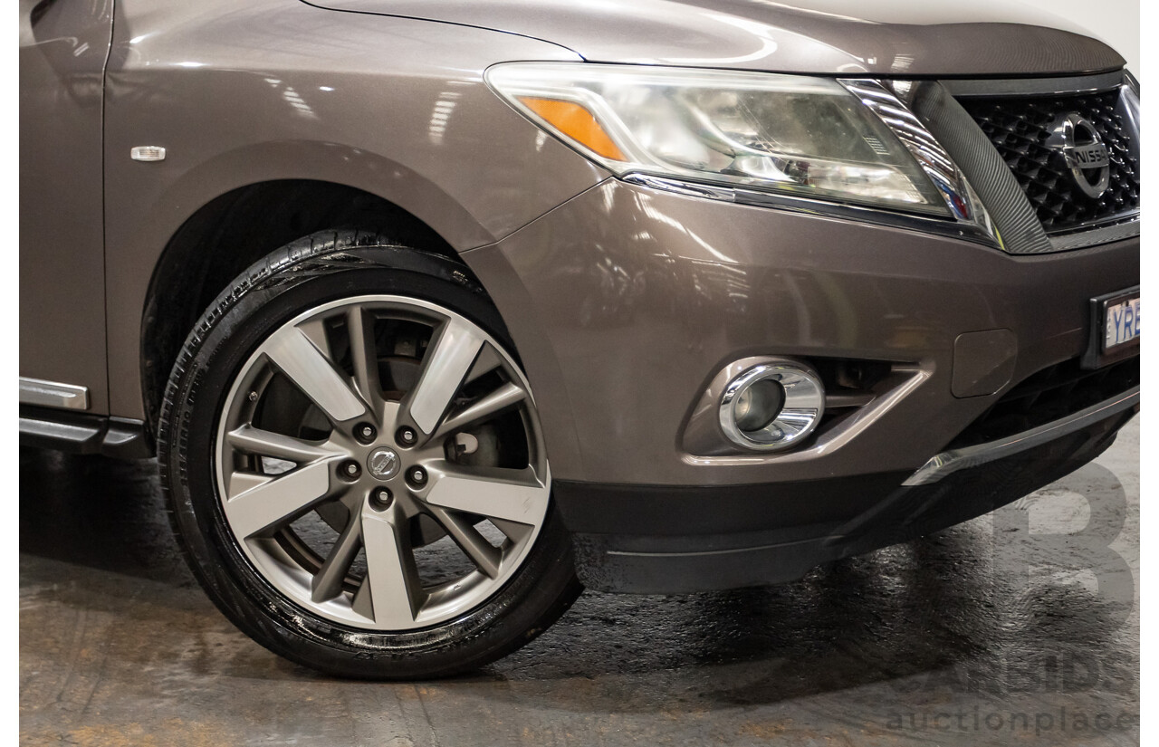 12/2014 Nissan Pathfinder Ti (4x4) R52 4d Wagon Brown 3.5L