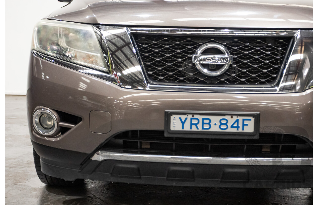 12/2014 Nissan Pathfinder Ti (4x4) R52 4d Wagon Brown 3.5L