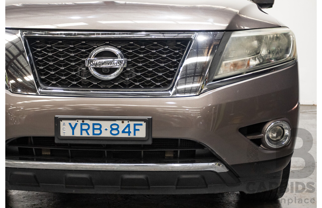 12/2014 Nissan Pathfinder Ti (4x4) R52 4d Wagon Brown 3.5L