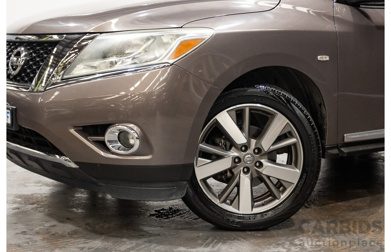 12/2014 Nissan Pathfinder Ti (4x4) R52 4d Wagon Brown 3.5L