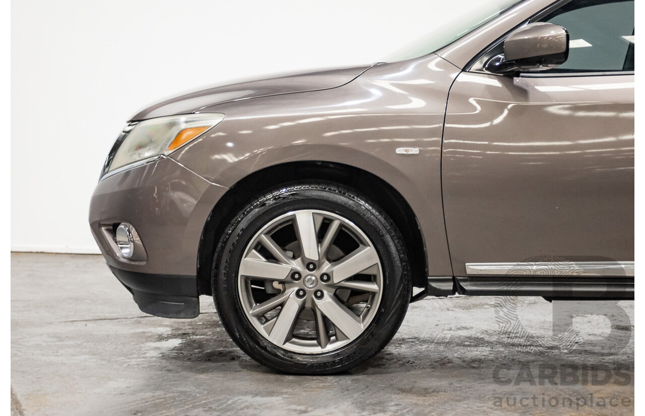 12/2014 Nissan Pathfinder Ti (4x4) R52 4d Wagon Brown 3.5L