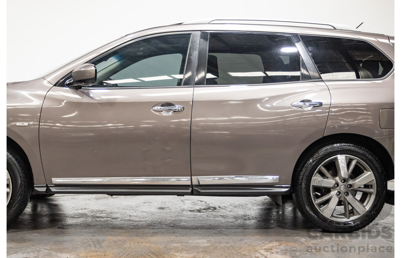 12/2014 Nissan Pathfinder Ti (4x4) R52 4d Wagon Brown 3.5L