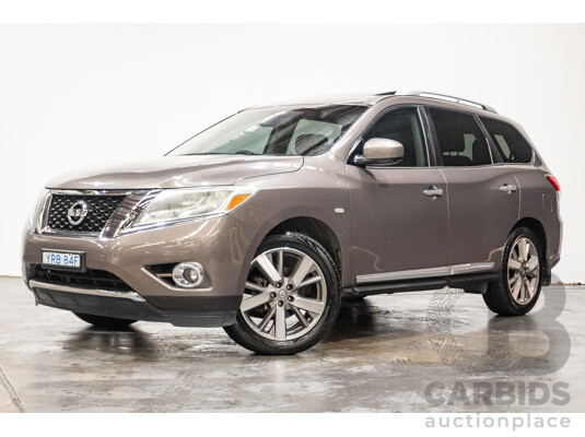 12/2014 Nissan Pathfinder Ti (4x4) R52 4d Wagon Brown 3.5L