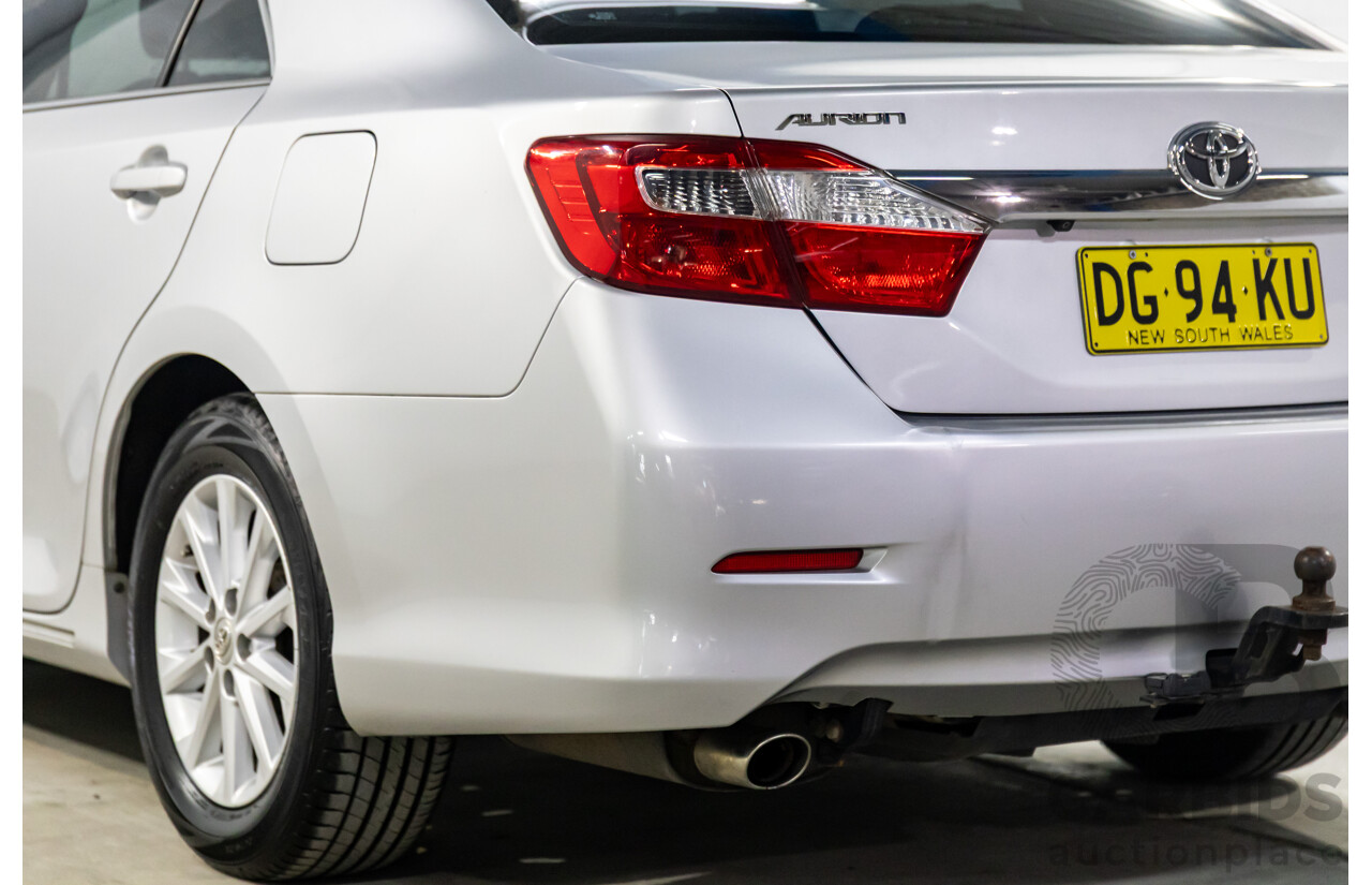 6/2014 Toyota Aurion AT-X GSV50R 4d Sedan Silver Pearl V6 3.5L