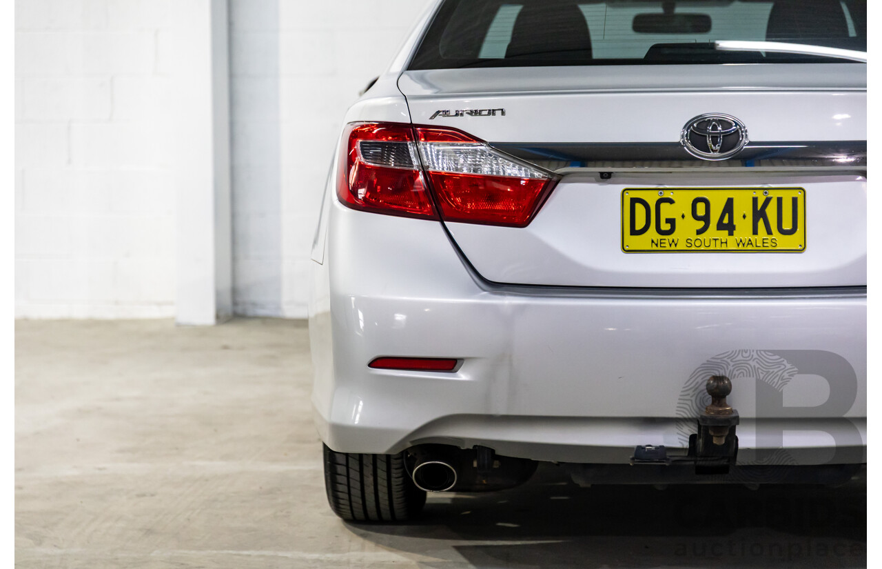 6/2014 Toyota Aurion AT-X GSV50R 4d Sedan Silver Pearl V6 3.5L