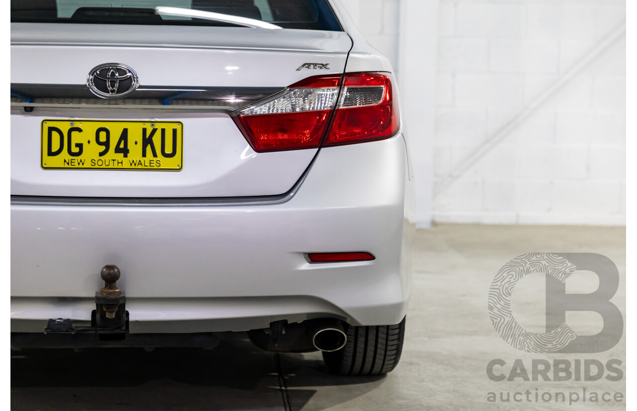 6/2014 Toyota Aurion AT-X GSV50R 4d Sedan Silver Pearl V6 3.5L