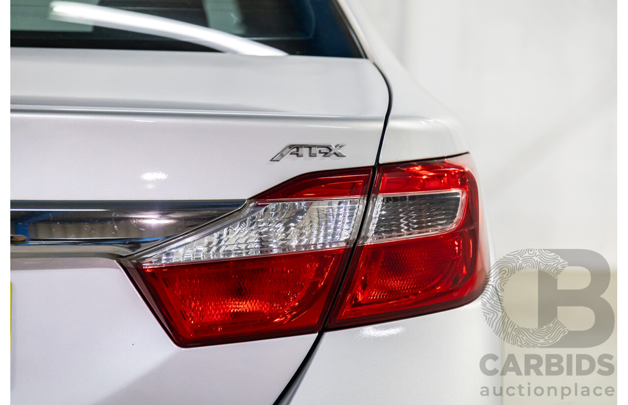 6/2014 Toyota Aurion AT-X GSV50R 4d Sedan Silver Pearl V6 3.5L