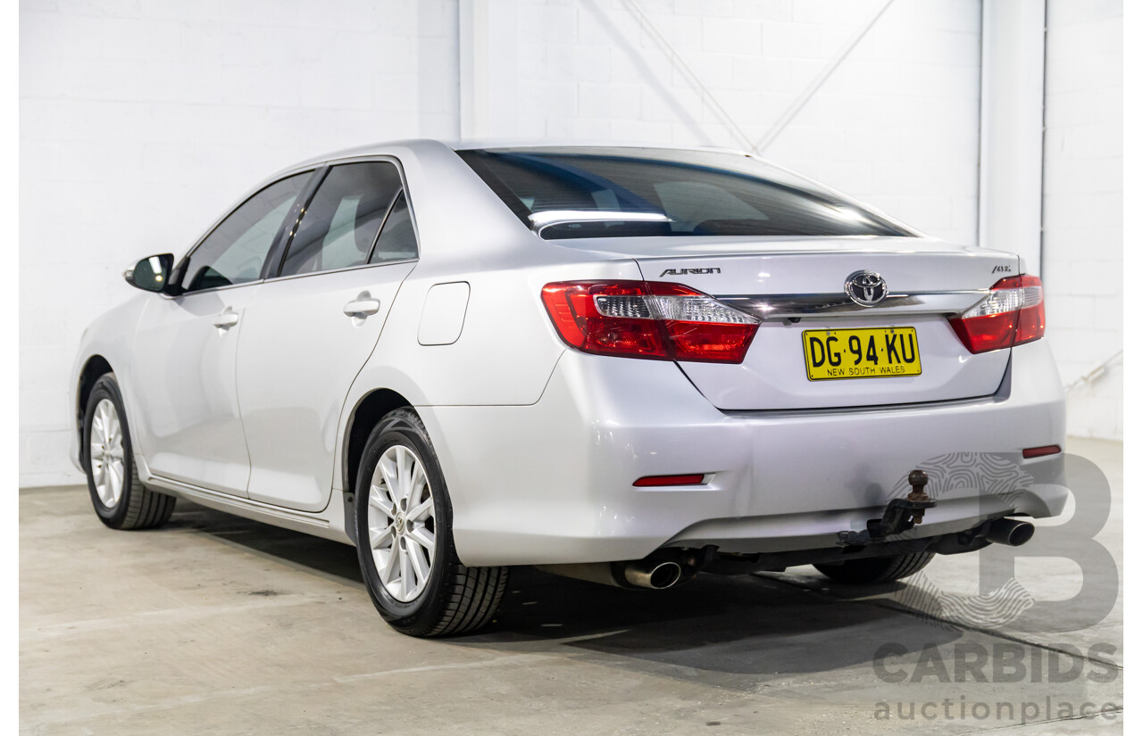 6/2014 Toyota Aurion AT-X GSV50R 4d Sedan Silver Pearl V6 3.5L