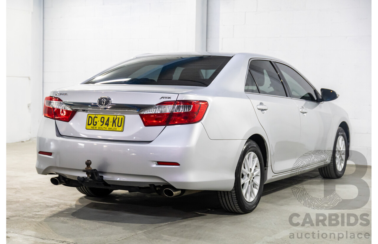6/2014 Toyota Aurion AT-X GSV50R 4d Sedan Silver Pearl V6 3.5L