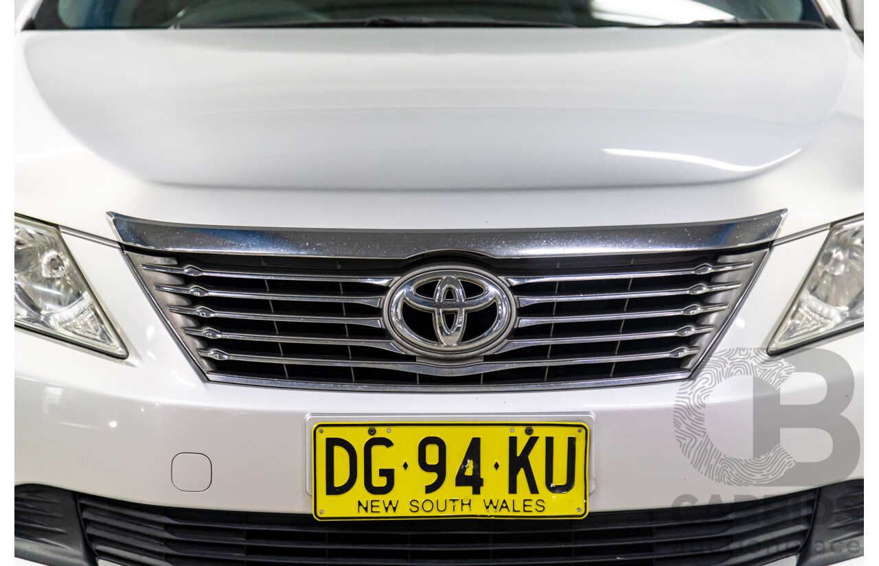 6/2014 Toyota Aurion AT-X GSV50R 4d Sedan Silver Pearl V6 3.5L