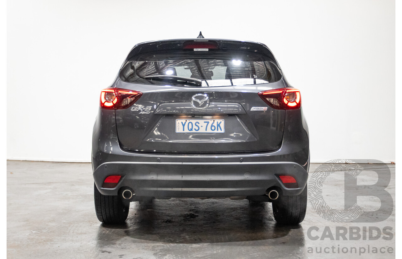 11/2015 Mazda Cx-5 Akera (AWD) MY15 4d Wagon Meteor Grey 2.2L