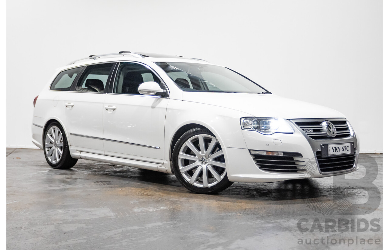 10/2009 Volkswagen Passat R36 (AWD) 3C MY09 UPGRADE 4d Wagon Candy White 3.6L