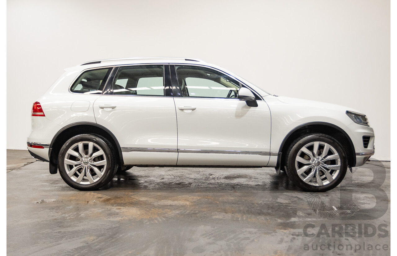 4/2015 Volkswagen Touareg V6 TDI (AWD) 7P MY15 4d Wagon Pure White Tubro Diesel 3.0L
