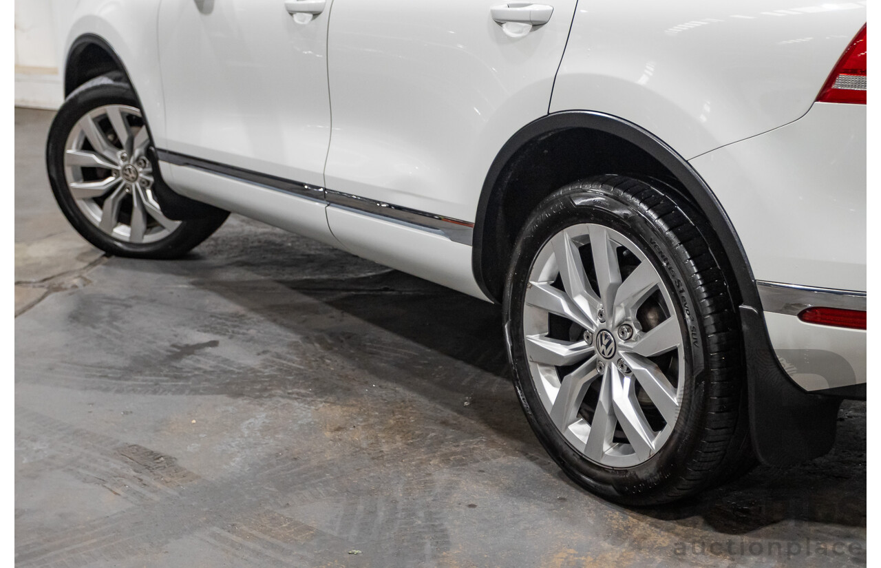 4/2015 Volkswagen Touareg V6 TDI (AWD) 7P MY15 4d Wagon Pure White Tubro Diesel 3.0L