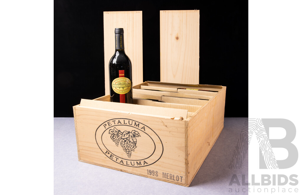 Case of 12 Petaluma Coonawarra Merlot Vintage 1998