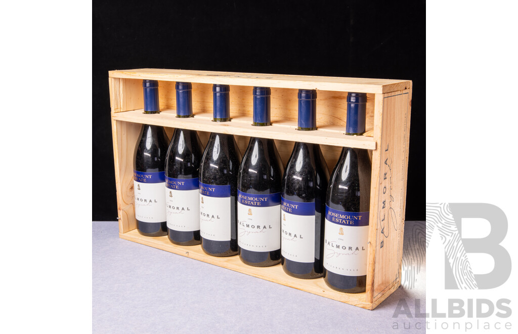 Case of Six Rosemount Balmoral Syrah Vintage 1994