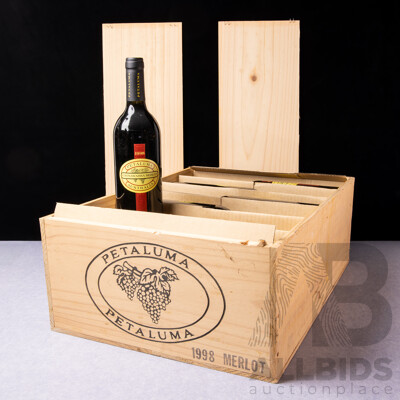 Case of 12 Petaluma Coonawarra Merlot Vintage 1998