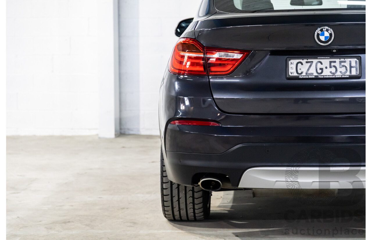 6/2015 BMW X4 XDrive 20d (AWD) F26 MY15 5d Coupe Sophisto Grey Metallic Turbo Diesel 2.0L