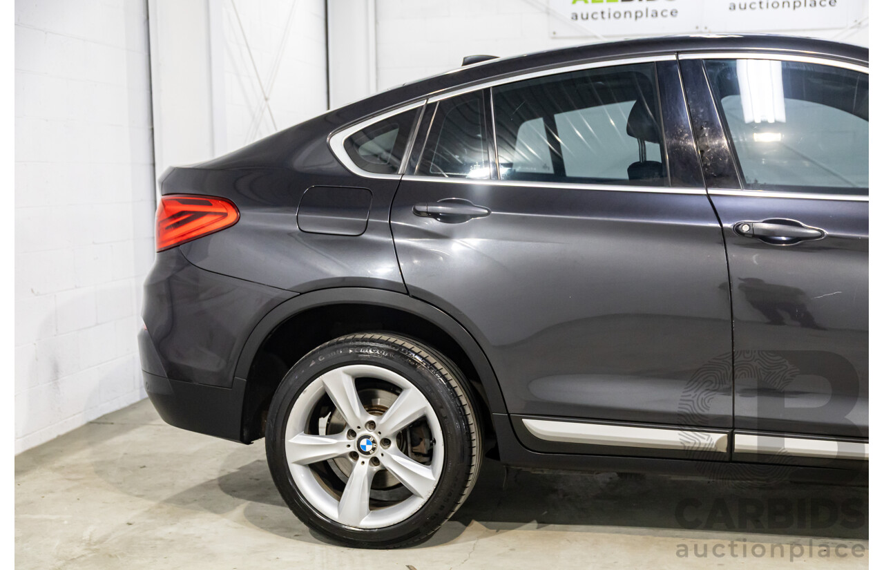 6/2015 BMW X4 XDrive 20d (AWD) F26 MY15 5d Coupe Sophisto Grey Metallic Turbo Diesel 2.0L
