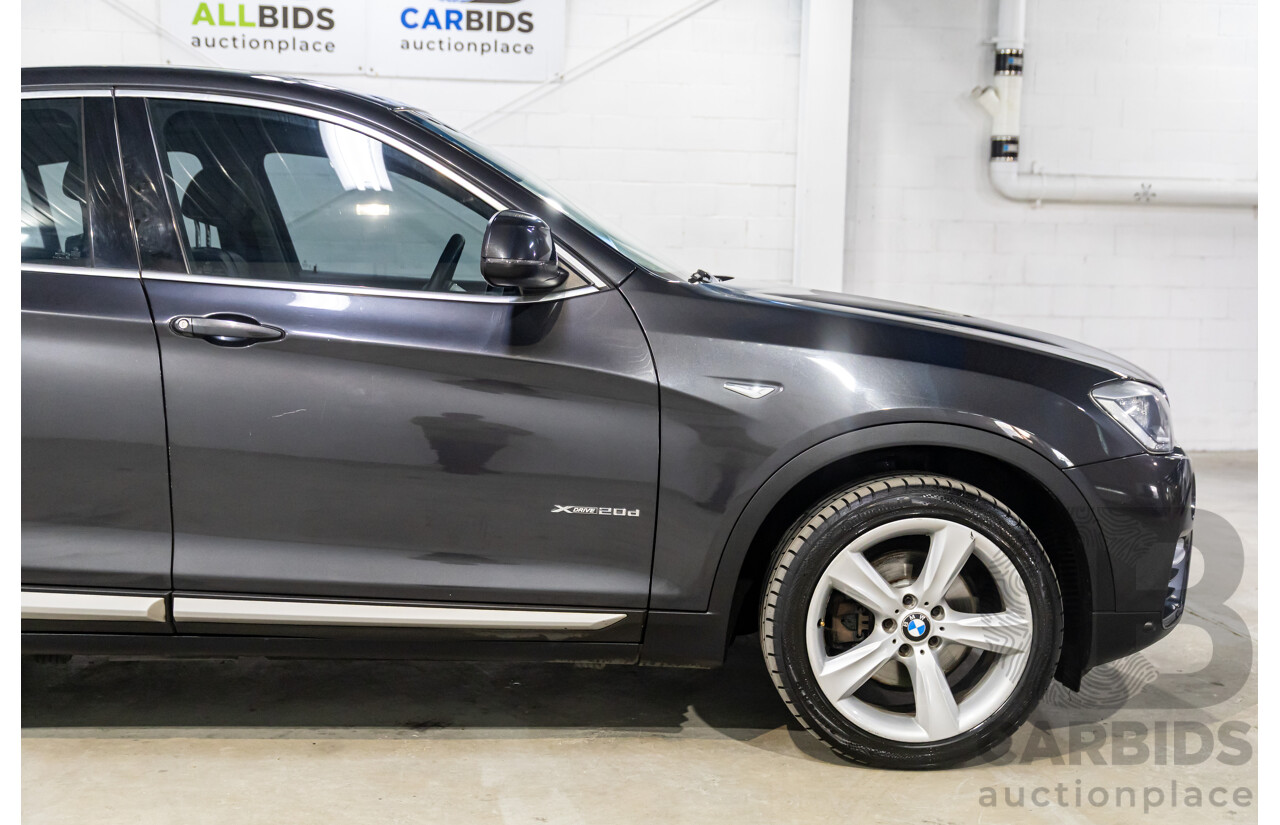 6/2015 BMW X4 XDrive 20d (AWD) F26 MY15 5d Coupe Sophisto Grey Metallic Turbo Diesel 2.0L