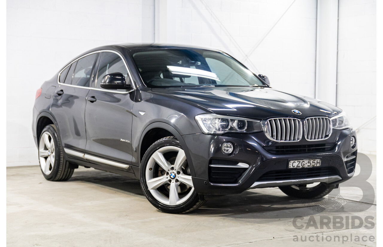 6/2015 BMW X4 XDrive 20d (AWD) F26 MY15 5d Coupe Sophisto Grey Metallic Turbo Diesel 2.0L