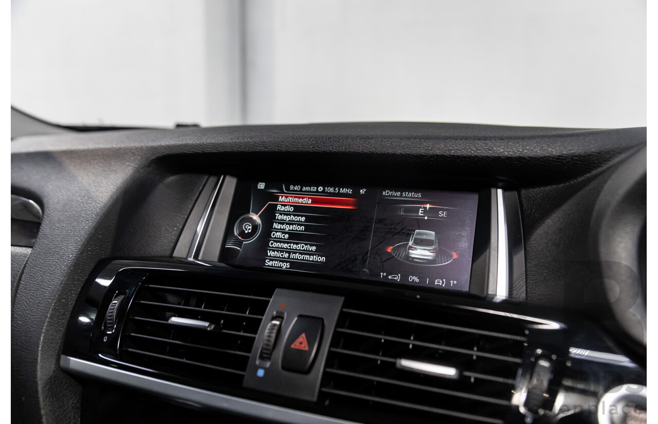 6/2015 BMW X4 XDrive 20d (AWD) F26 MY15 5d Coupe Sophisto Grey Metallic Turbo Diesel 2.0L