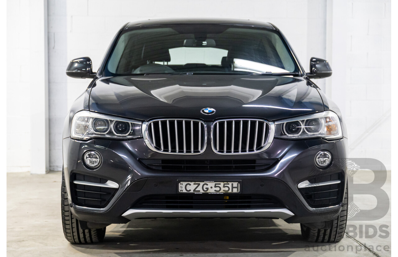 6/2015 BMW X4 XDrive 20d (AWD) F26 MY15 5d Coupe Sophisto Grey Metallic Turbo Diesel 2.0L
