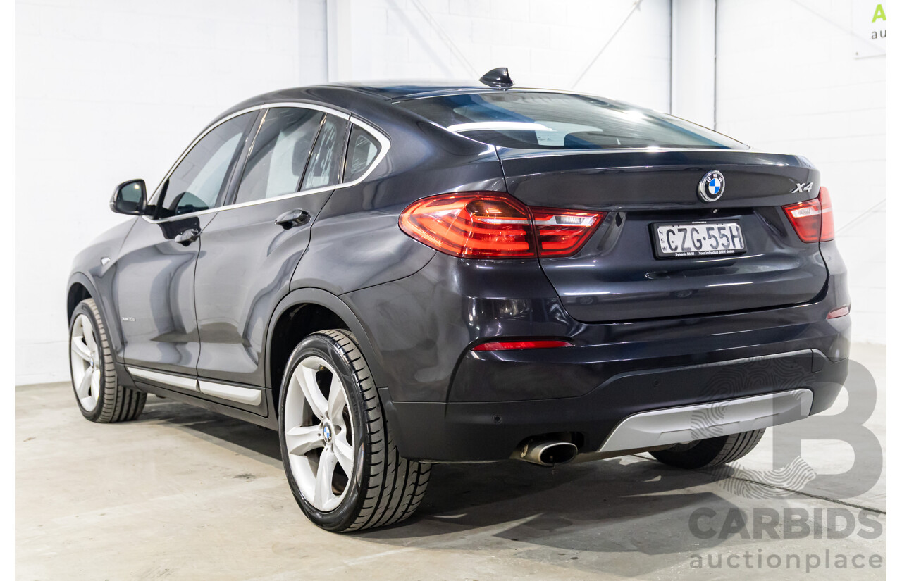 6/2015 BMW X4 XDrive 20d (AWD) F26 MY15 5d Coupe Sophisto Grey Metallic Turbo Diesel 2.0L