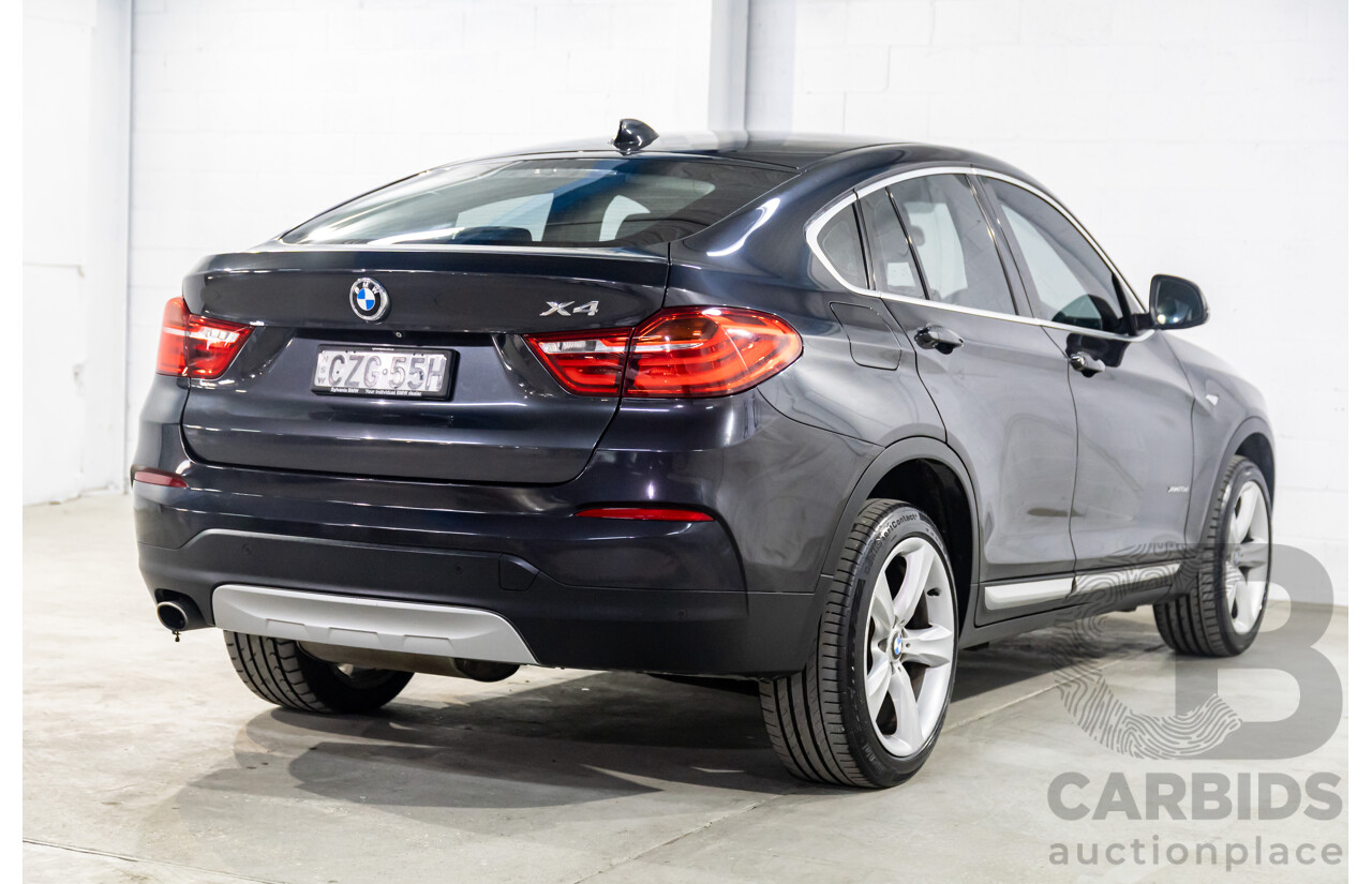6/2015 BMW X4 XDrive 20d (AWD) F26 MY15 5d Coupe Sophisto Grey Metallic Turbo Diesel 2.0L