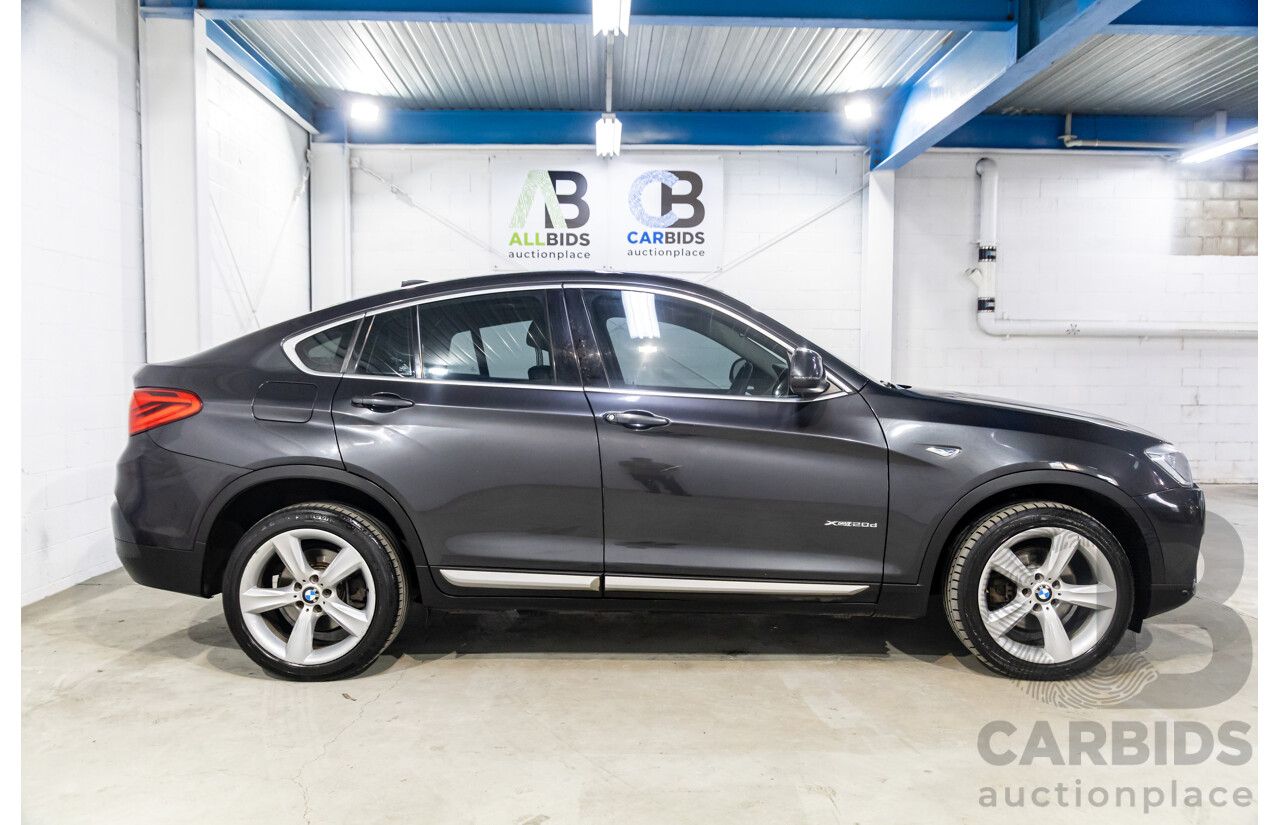 6/2015 BMW X4 XDrive 20d (AWD) F26 MY15 5d Coupe Sophisto Grey Metallic Turbo Diesel 2.0L