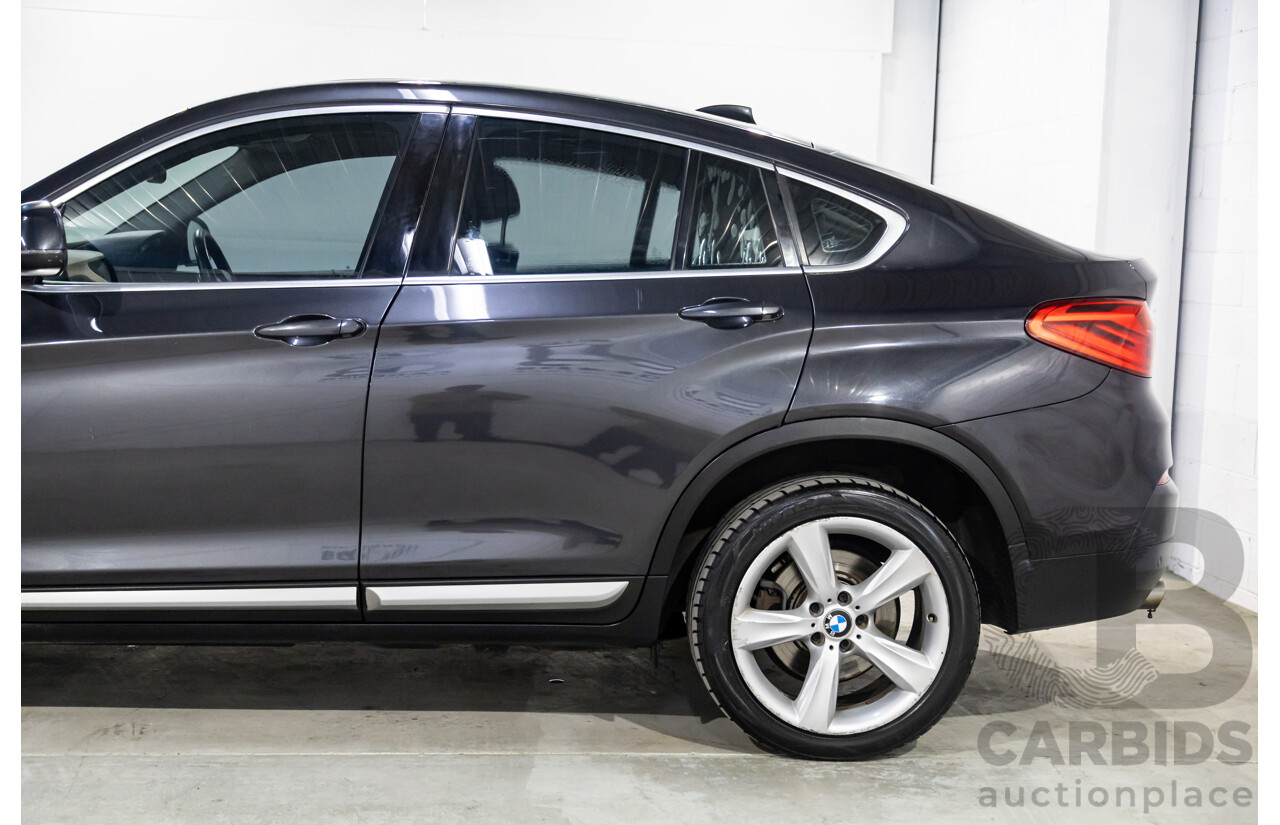 6/2015 BMW X4 XDrive 20d (AWD) F26 MY15 5d Coupe Sophisto Grey Metallic Turbo Diesel 2.0L