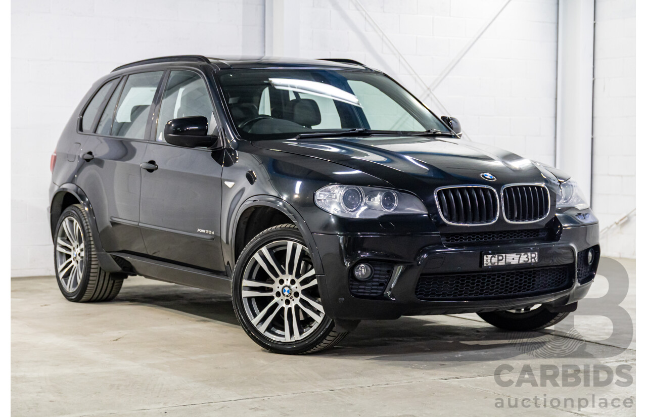 8/2013 BMW X5 Xdrive 30d E70 MY12 Upgrade 4d Wagon Black Sapphire Metallic Turbo Diesel 3.0L
